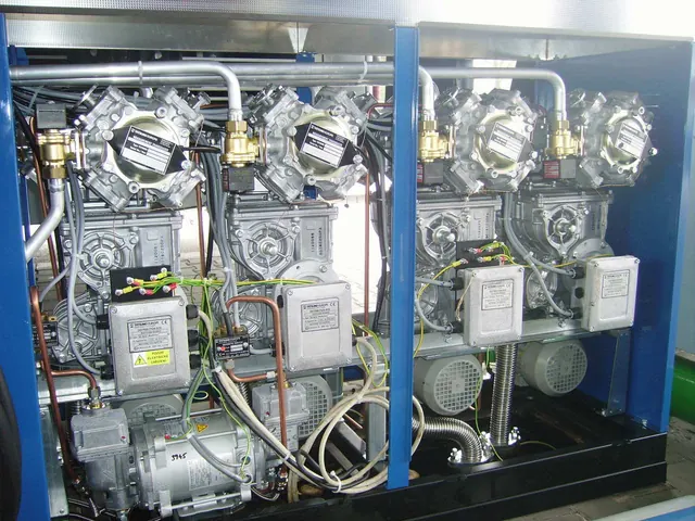 Bombas automedidoras em reparação na oficina da Tecnopetrol